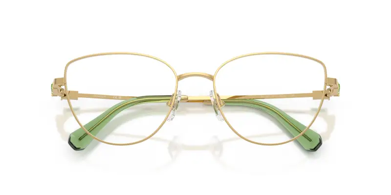 Donna SK1007 4017 Montature da vista Metallo Oro Trasparente Cat Eye Normale miniatura 2