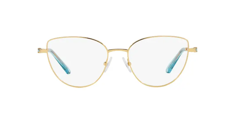 Donna SK1007 4021 Montature da vista Metallo Oro Trasparente Cat Eye Normale miniatura 2