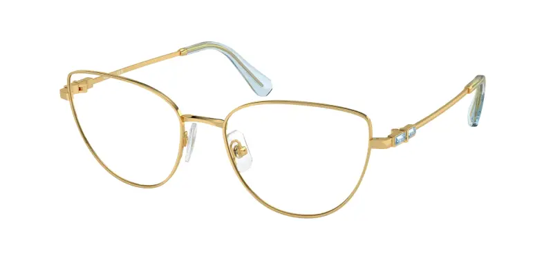 Donna SK1007 4021 Montature da vista Metallo Oro Trasparente Cat Eye Normale