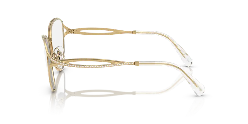 Swarovski Donna SK1017 4004 Montature da vista Metallo Oro Trasparente Cat Eye Normale miniatura 3