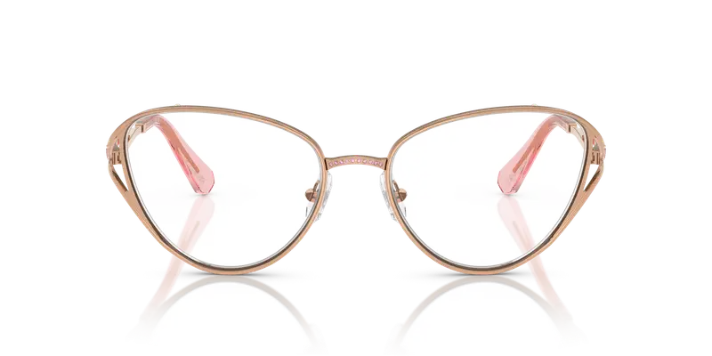 Swarovski Donna SK1017 4014 Montature da vista Metallo Oro Trasparente Cat Eye Normale miniatura 2