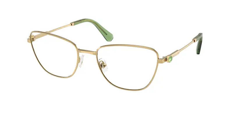 Swarovski Donna SK1018 4017 Montature da vista Metallo Oro Trasparente Cat Eye Normale