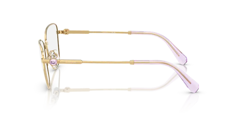 Swarovski Donna SK1018 4036 Montature da vista Metallo Oro Trasparente Cat Eye Normale miniatura 3