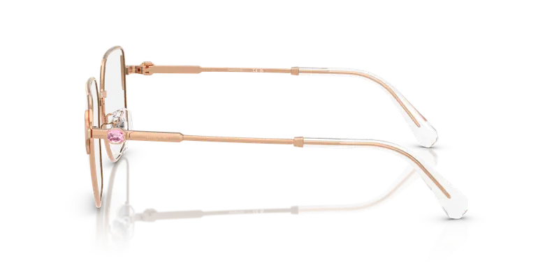 Swarovski Donna SK1020D 4014 Montature da vista Metallo Oro Trasparente Geometrica Normale miniatura 3