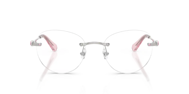 Swarovski Donna SK1021 4001 Montature da vista Metallo Argento Trasparente Pantos Normale miniatura 2