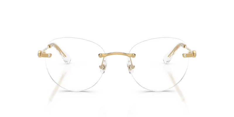 Swarovski Donna SK1021 4004 Montature da vista Metallo Oro Trasparente Pantos Normale miniatura 2