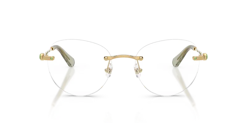 Swarovski Donna SK1021 4017 Montature da vista Metallo Oro Trasparente Pantos Normale miniatura 2