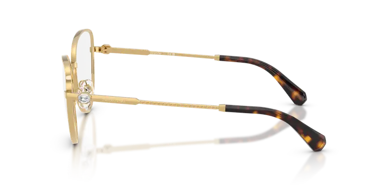 Swarovski Donna SK1022 4004 Montature da vista Metallo Oro Trasparente Cat Eye Normale miniatura 3