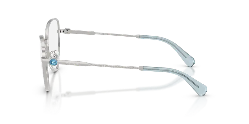 Swarovski Donna SK1022 4020 Montature da vista Metallo Argento Trasparente Cat Eye Normale miniatura 3