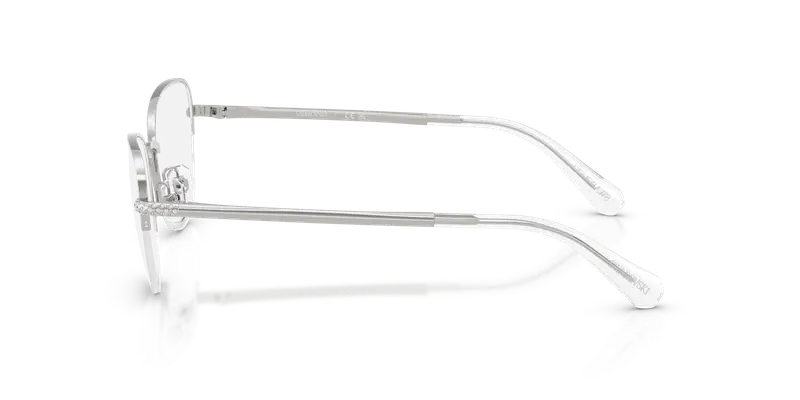 Swarovski Donna SK1023 4001 Montature da vista Metallo Argento Trasparente Cat Eye Normale miniatura 3