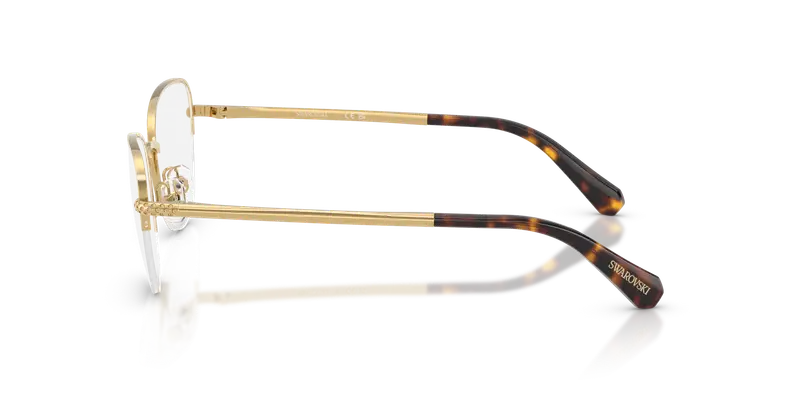 Swarovski Donna SK1023 4004 Montature da vista Metallo Oro Trasparente Cat Eye Normale miniatura 3