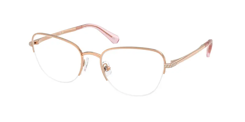 Swarovski Donna SK1023  4014 Montature da vista Metallo Oro Trasparente Cat Eye Normale