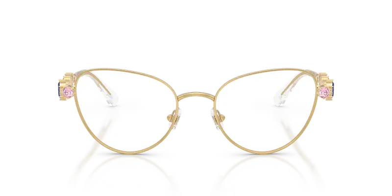 Swarovski Donna SK1024 404M Montature da vista Metallo Oro Trasparente Cat Eye Normale miniatura 2