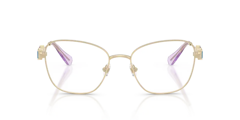 Swarovski Donna SK1025 403M Montature da vista Metallo Oro Trasparente Geometrica Normale miniatura 2