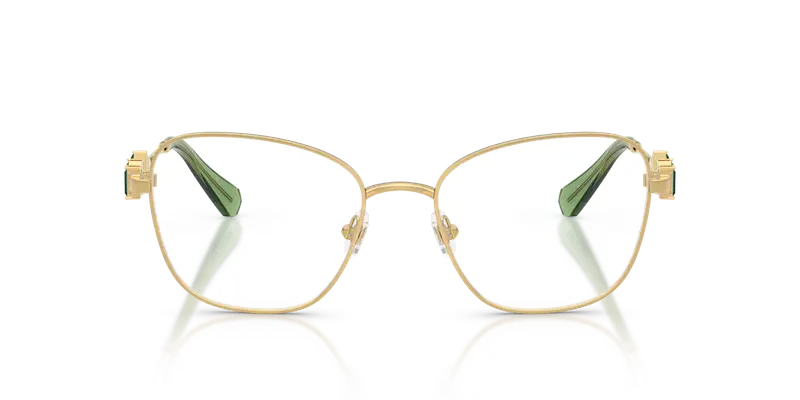 Swarovski Donna SK1025 404G Montature da vista Metallo Oro Trasparente Geometrica Normale miniatura 2