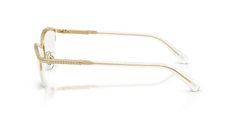 Swarovski Donna SK1026 4004 Montature da vista Metallo Oro Trasparente Rotonda Normale miniatura 3