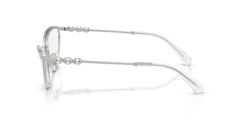 Swarovski Donna SK1027 4001 Montature da vista Metallo Argento Trasparente Cat Eye Normale miniatura 3