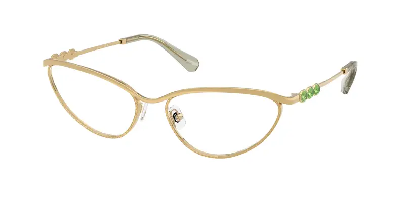 Swarovski Donna SK1027 4036 Montature da vista Metallo Oro Trasparente Cat Eye Normale