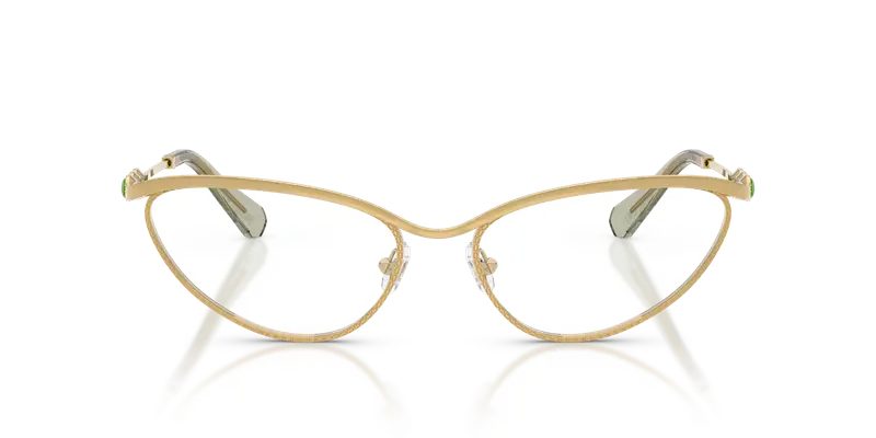 Swarovski Donna SK1027 4036 Montature da vista Metallo Oro Trasparente Cat Eye Normale miniatura 2