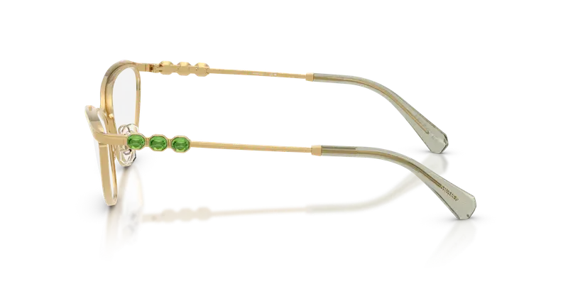 Swarovski Donna SK1027 4036 Montature da vista Metallo Oro Trasparente Cat Eye Normale miniatura 3