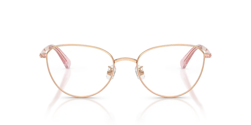 Swarovski Donna SK1029D 4014 Montature da vista Metallo Oro Trasparente Rotonda Normale miniatura 2