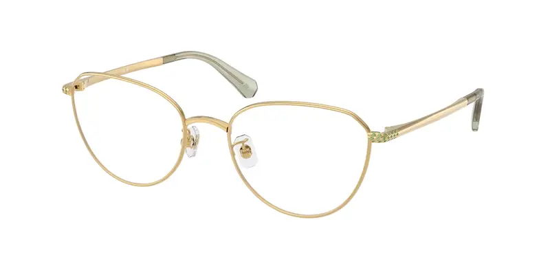 Swarovski Donna SK1029D 4017 Montature da vista Metallo Oro Trasparente Rotonda Normale