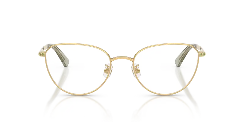 Swarovski Donna SK1029D 4017 Montature da vista Metallo Oro Trasparente Rotonda Normale miniatura 2