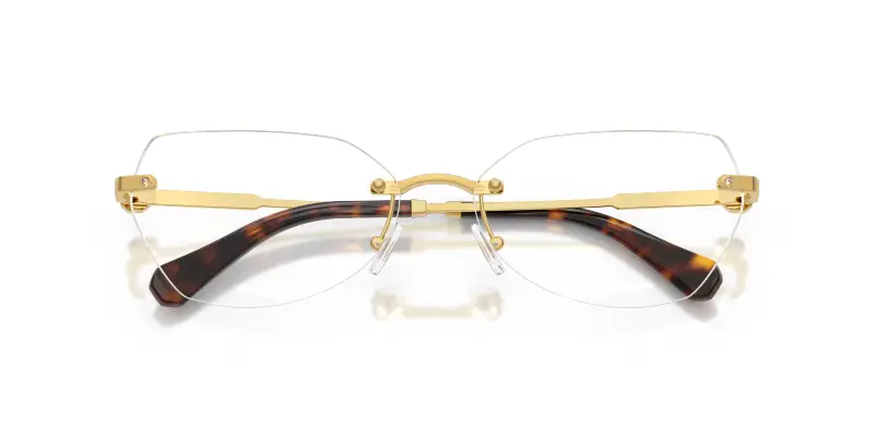 Donna SK1031 4007 Montature da vista Metallo Oro Trasparente Geometrica Normale miniatura 2