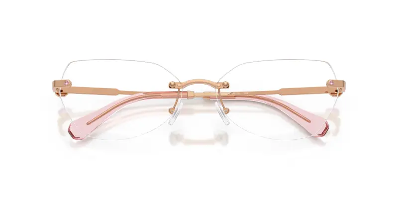 Donna SK1031 4014 Montature da vista Metallo Oro Trasparente Geometrica Normale miniatura 2