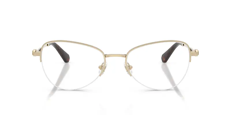 Donna SK1032 4028 Montature da vista Metallo Oro Trasparente Rotonda Normale miniatura 3