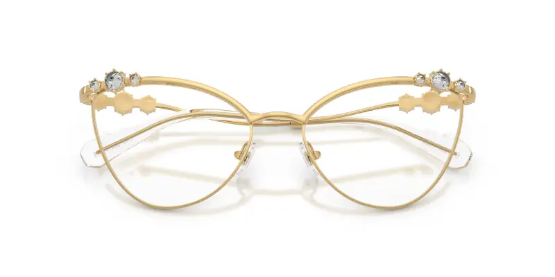 Donna SK1033 4004 Montature da vista Metallo Oro Trasparente Cat Eye Normale miniatura 2