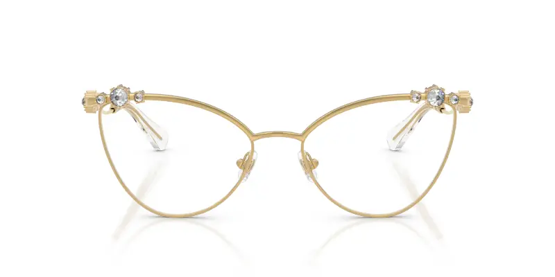 Donna SK1033 4004 Montature da vista Metallo Oro Trasparente Cat Eye Normale miniatura 3