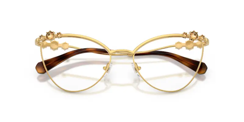 Donna SK1033 4007 Montature da vista Metallo Oro Trasparente Cat Eye Normale miniatura 2