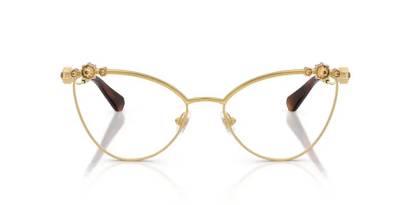 Donna SK1033 4007 Montature da vista Metallo Oro Trasparente Cat Eye Normale miniatura 3