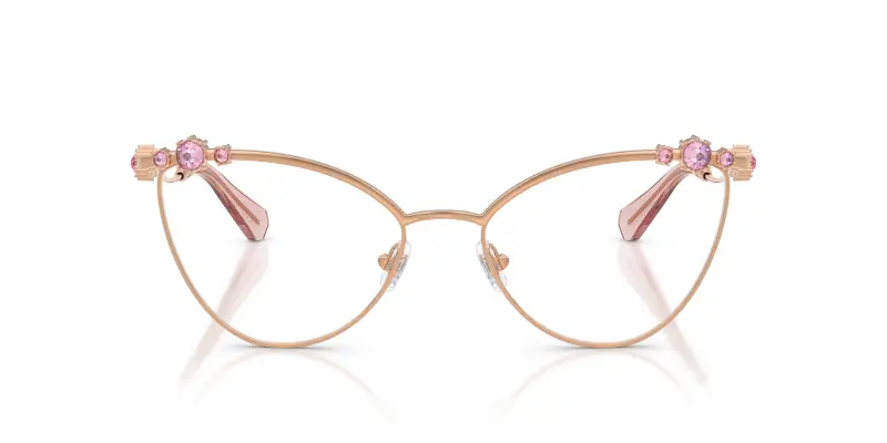 Donna SK1033 4014 Montature da vista Metallo Oro Trasparente Cat Eye Normale miniatura 3