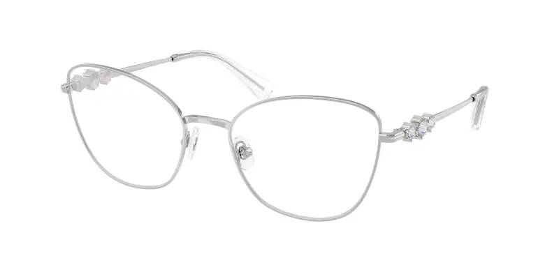 Donna SK1034 4001 Montature da vista Metallo Argento Trasparente Cat Eye Normale