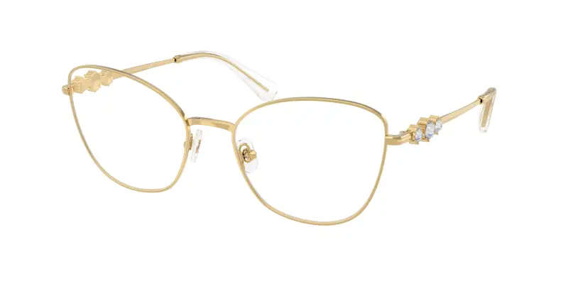 Donna SK1034 4004 Montature da vista Metallo Oro Trasparente Cat Eye Normale