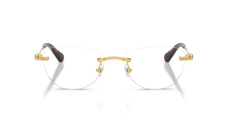 Donna SK1035D 4007 Montature da vista Metallo Oro Trasparente Rotonda Normale miniatura 3