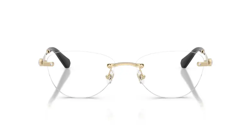 Donna SK1035D 4013 Montature da vista Metallo Oro Trasparente Rotonda Normale miniatura 3