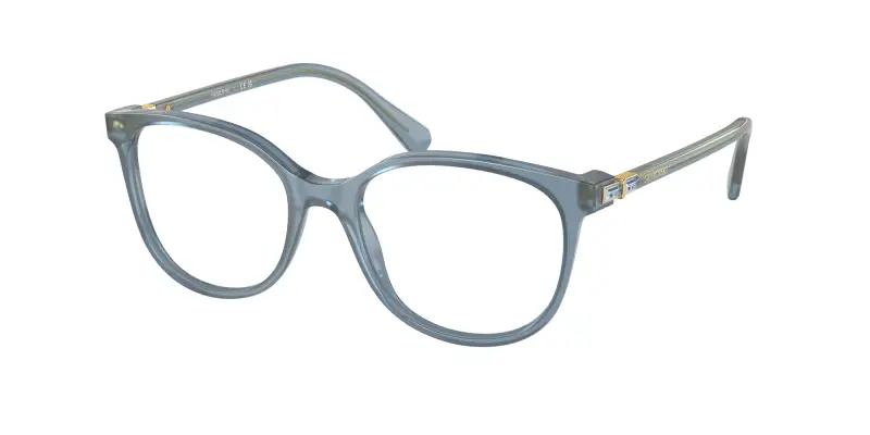 Donna SK2002 1035 Montature da vista Acetato Blu Trasparente Squadrata Normale