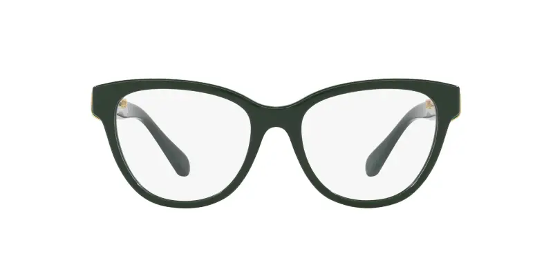 Donna SK2004 1026 Montature da vista Acetato Verde Trasparente Rotonda Normale miniatura 2