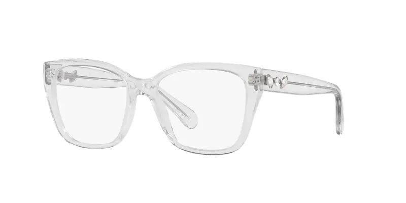Swarovski Donna SK2008 1027 Montature da vista Acetato Trasparente Trasparente Geometrica Normale miniatura 2