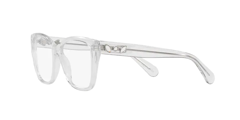 Swarovski Donna SK2008 1027 Montature da vista Acetato Trasparente Trasparente Geometrica Normale miniatura 3