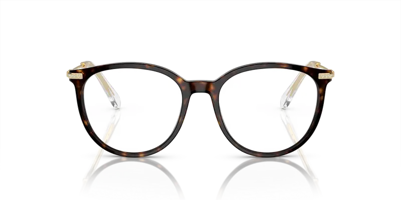 Swarovski Donna SK2009 1002 Montature da vista Acetato Marrone Trasparente Pantos Normale miniatura 2