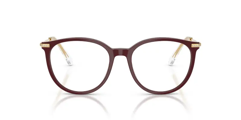 Donna SK2009 1008 Montature da vista Acetato Viola Trasparente Pantos Normale miniatura 3