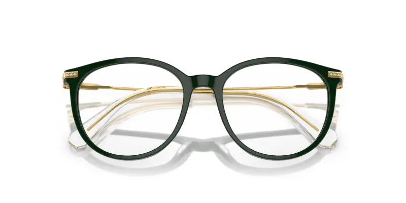 Donna SK2009 1026 Montature da vista Acetato Verde Trasparente Pantos Normale miniatura 2