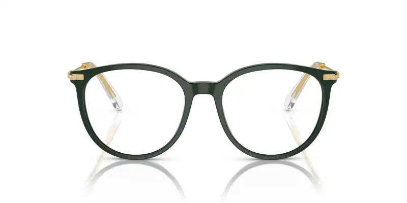 Donna SK2009 1026 Montature da vista Acetato Verde Trasparente Pantos Normale miniatura 3