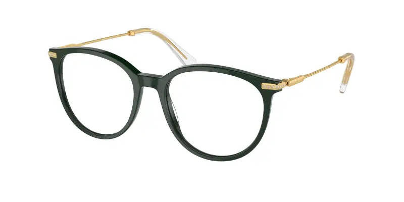 Donna SK2009 1026 Montature da vista Acetato Verde Trasparente Pantos Normale