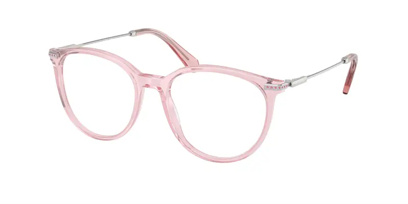Donna SK2009 3001 Montature da vista Acetato Rosa Trasparente Pantos Normale