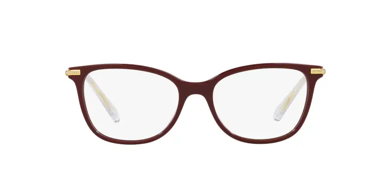 Donna SK2010 1008 Montature da vista Acetato Viola Trasparente Squadrata Normale miniatura 2